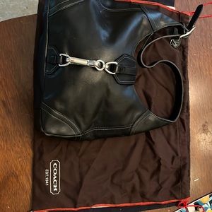 Coach Black Leather hobo